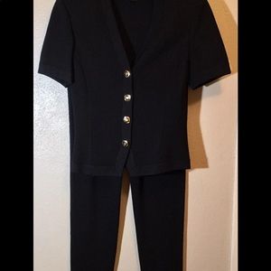 St John 2pc Knit Pantsuit